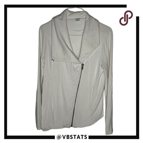 Helmut Lang Women's Villous Asymmetric Jacket White Size Medium - Picture 1 of 7